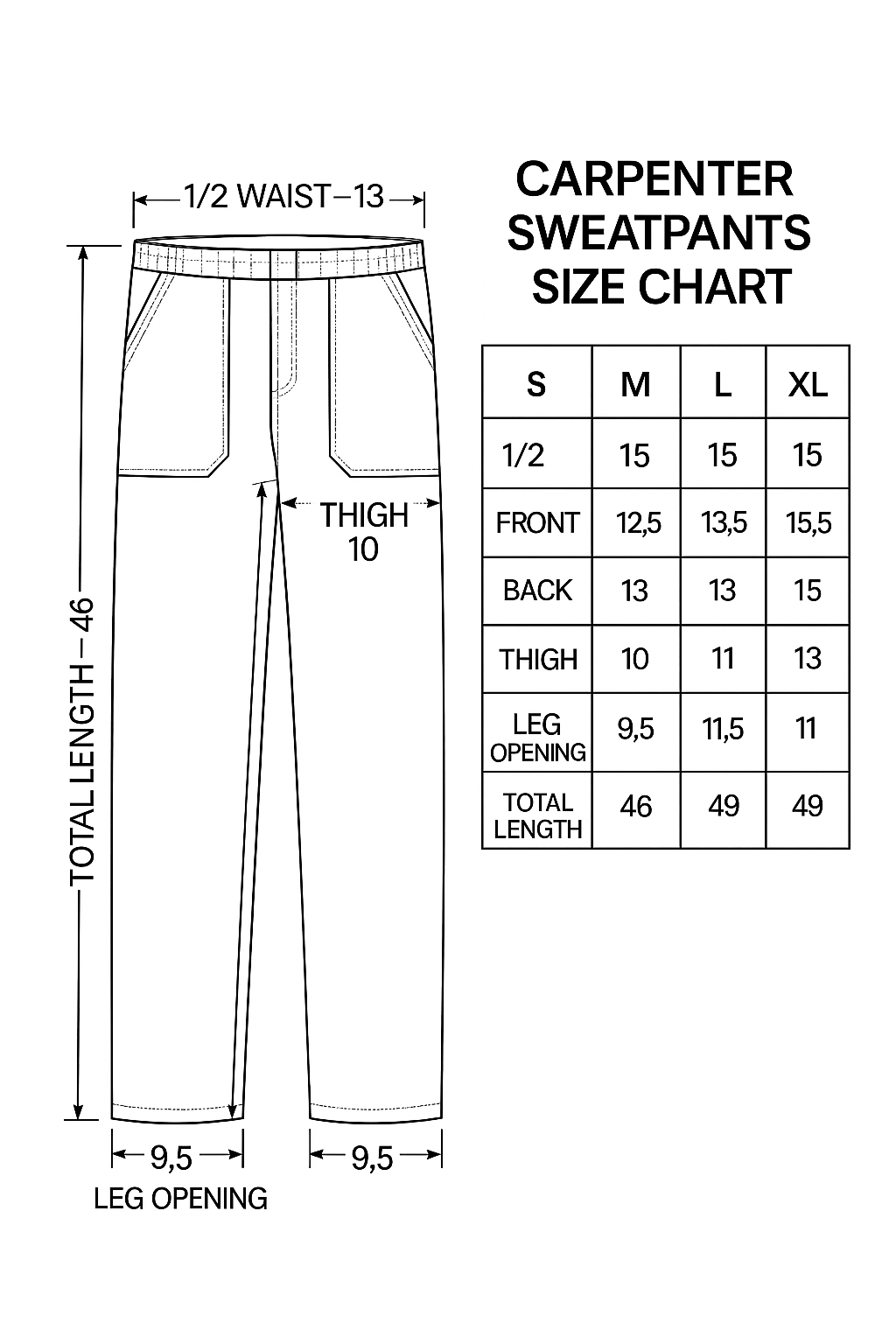 Black Racing Carpenter Sweats