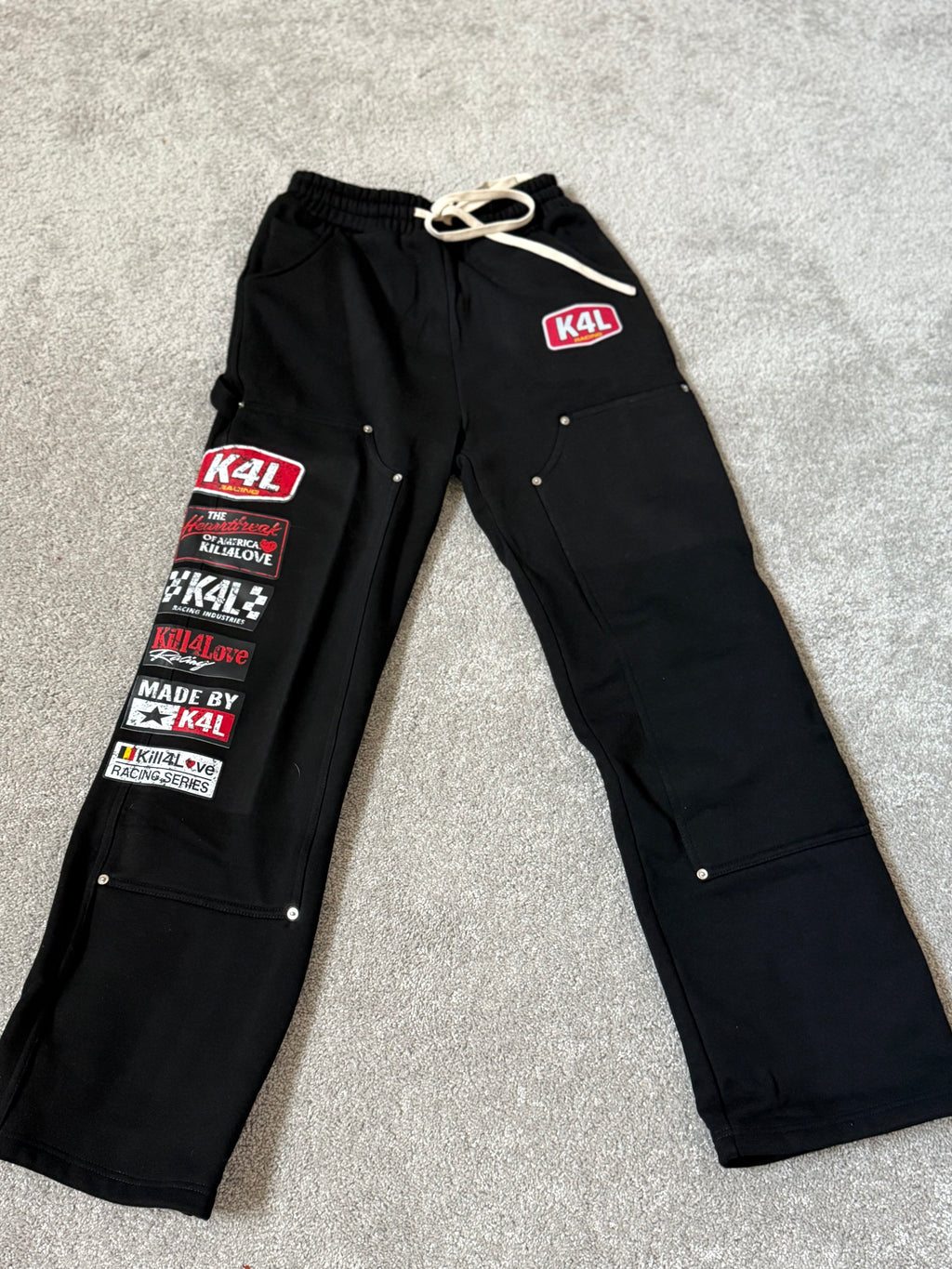 Black Racing Carpenter Sweats