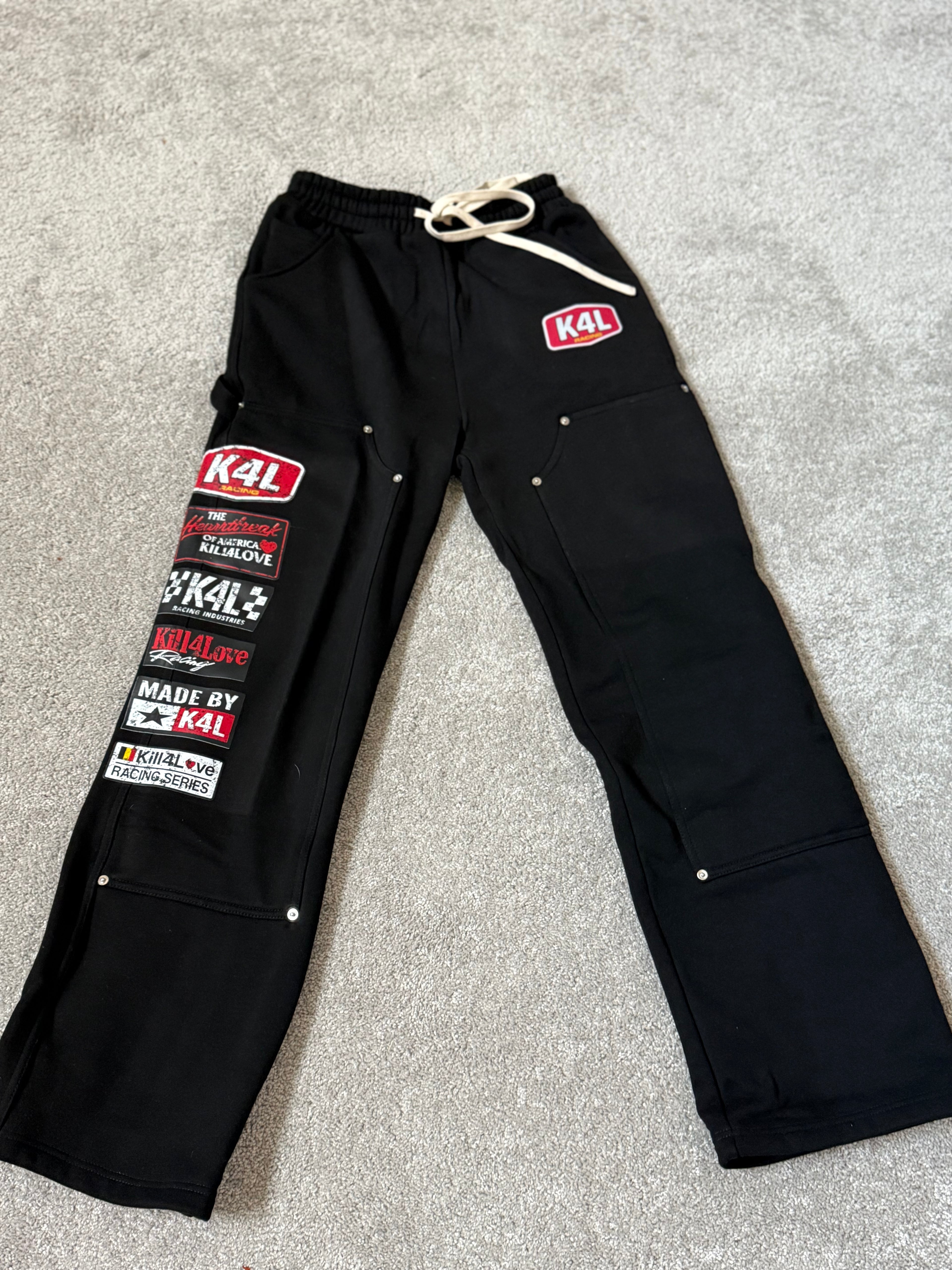 Black Racing Carpenter Sweats