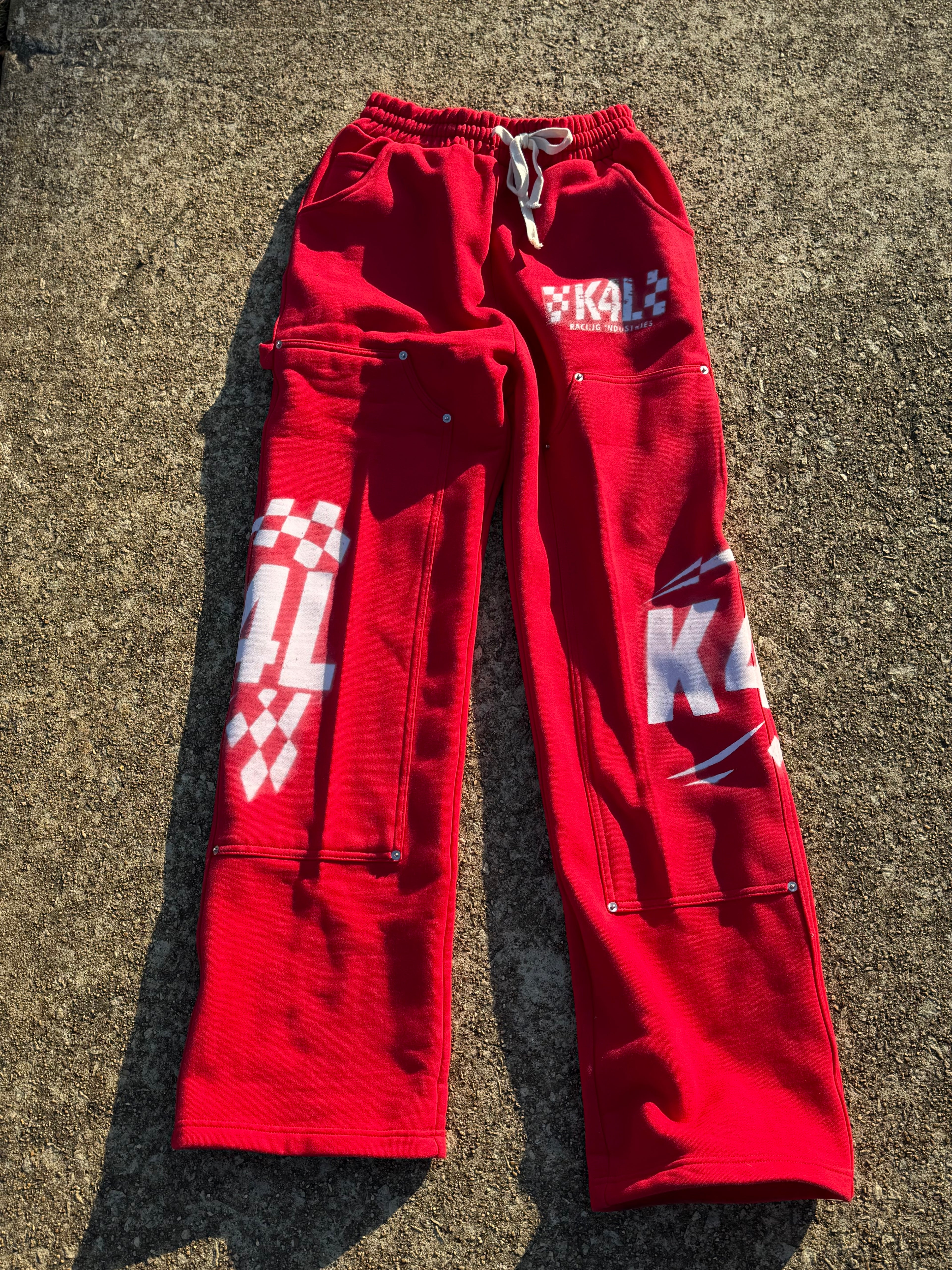 Red Racing Carpenter Sweats