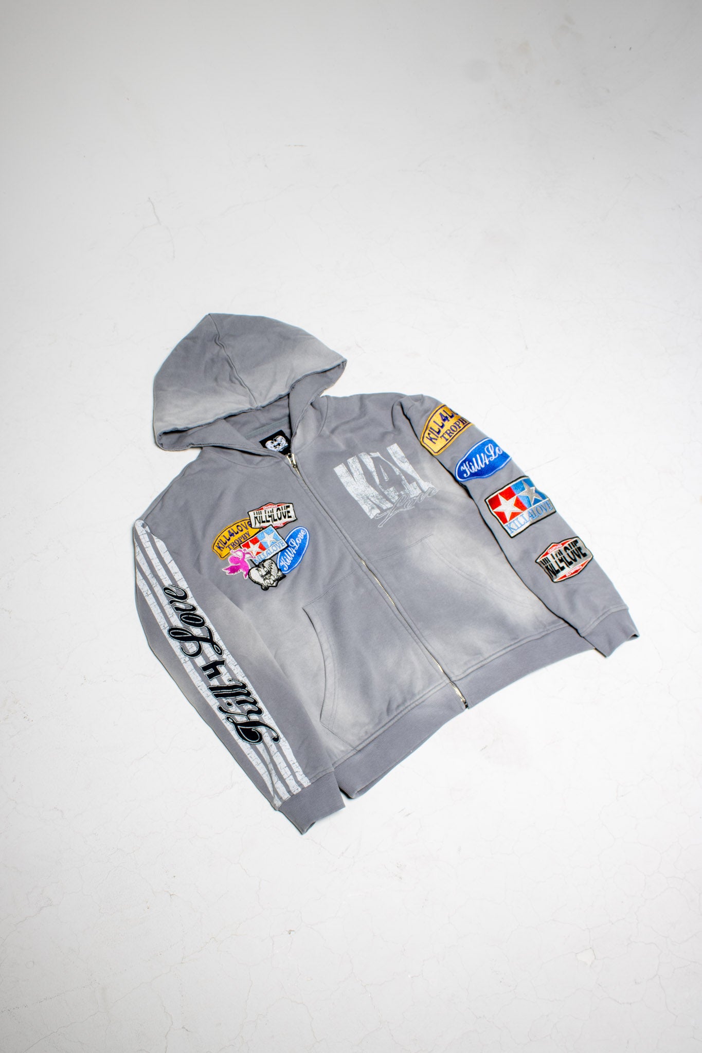 Cool grey Patchwork Jacket