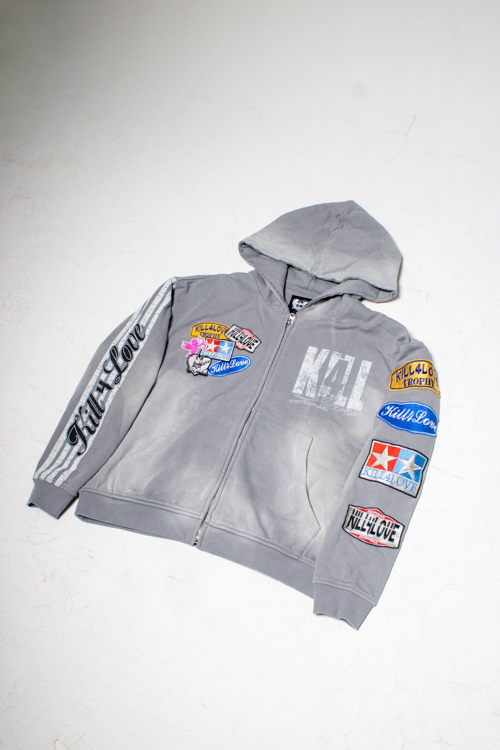 Cool grey Patchwork Jacket