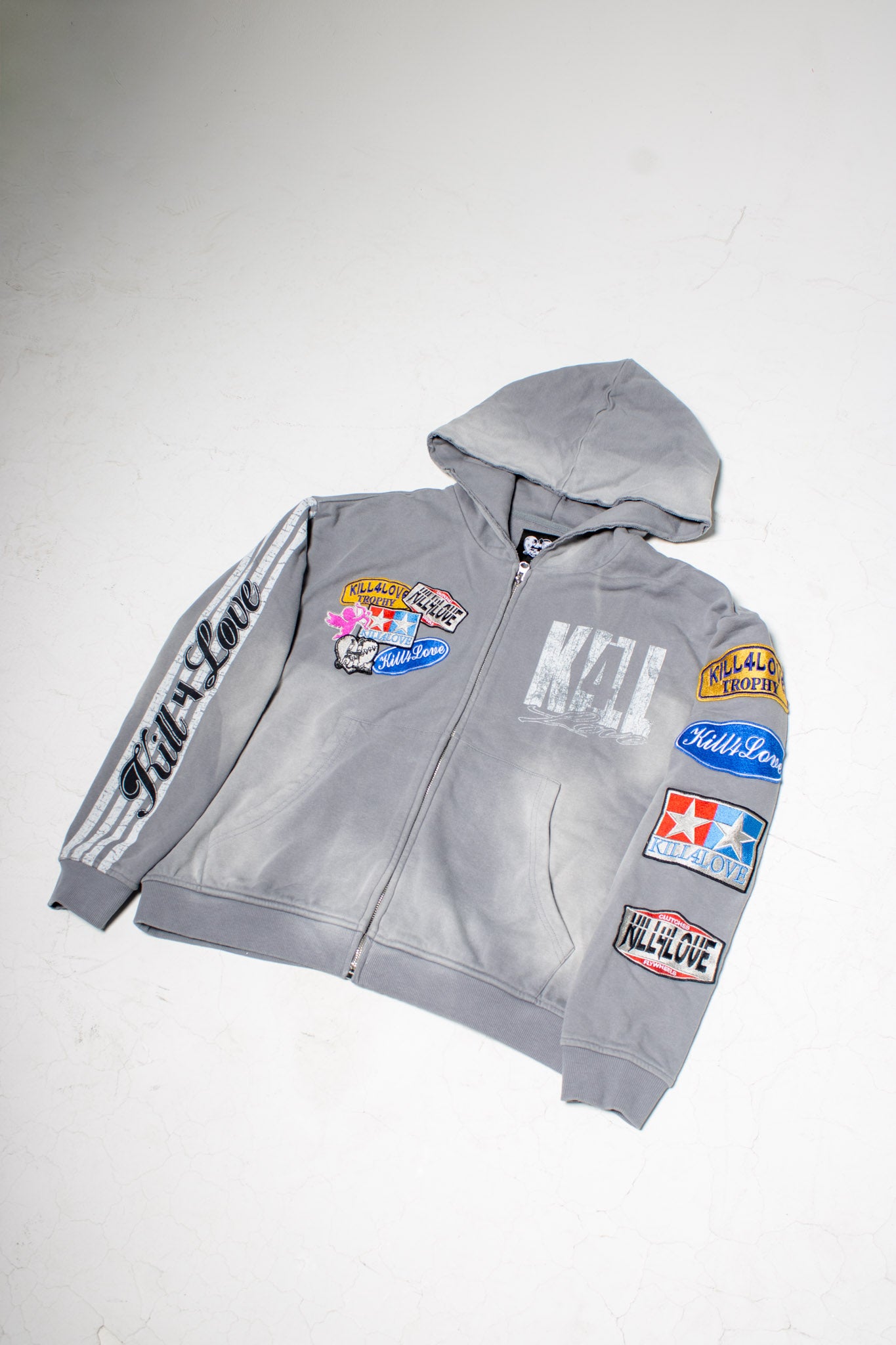 Cool grey Patchwork Jacket