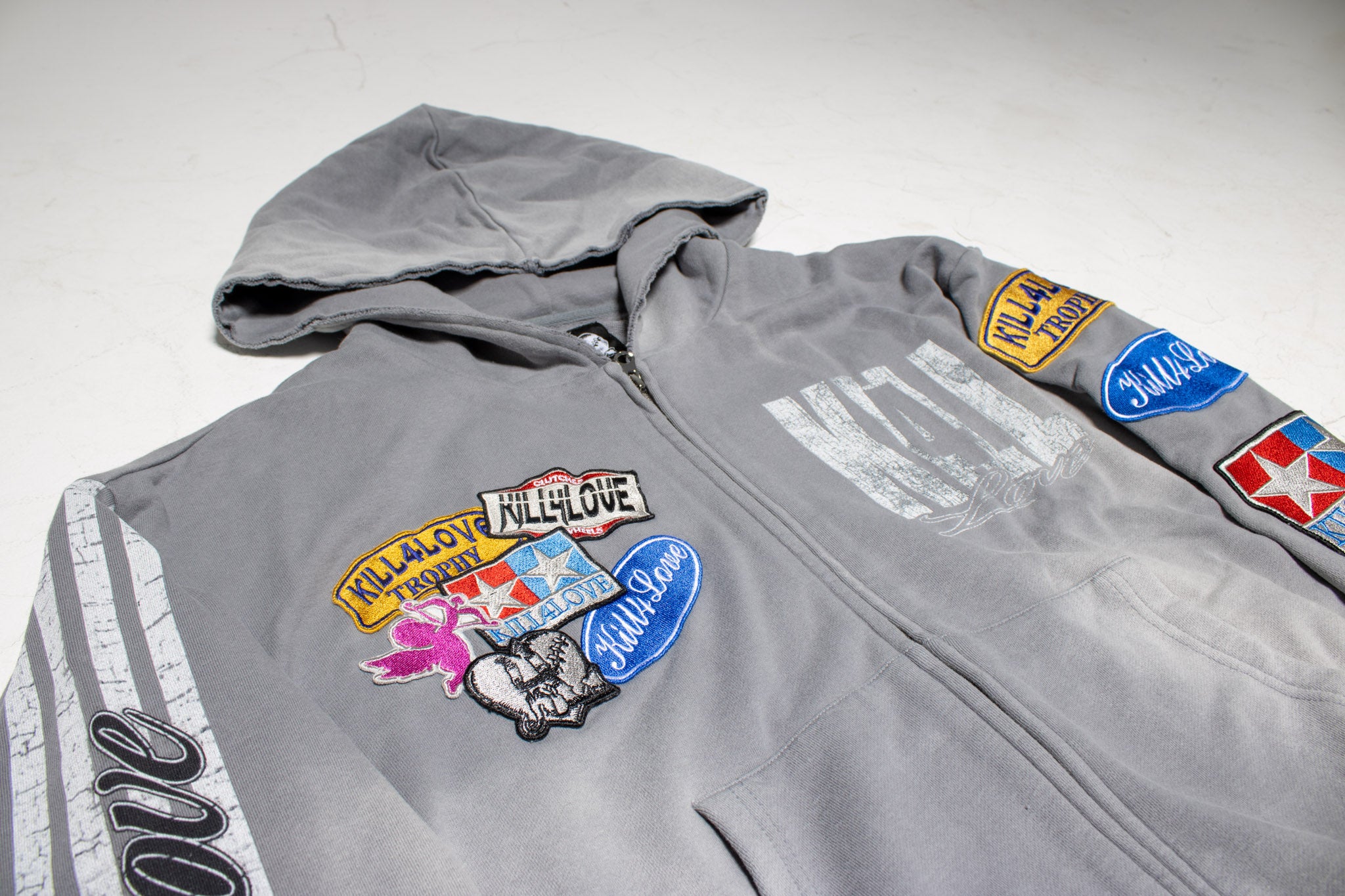 Cool grey Patchwork Jacket