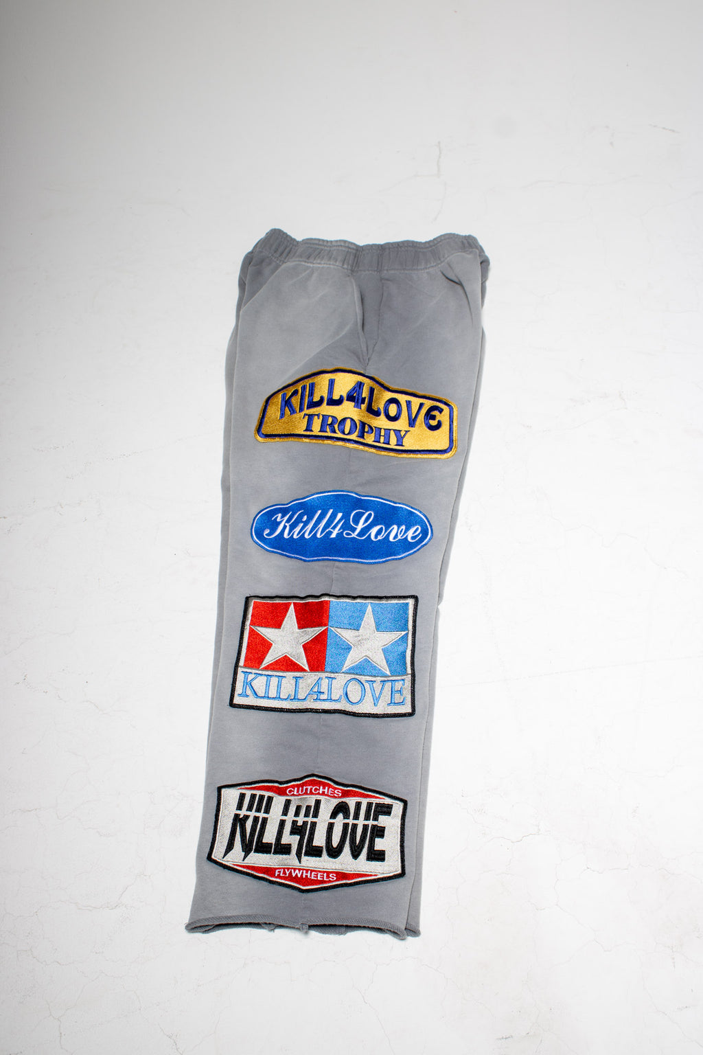 Cool Grey Patchwork Pants