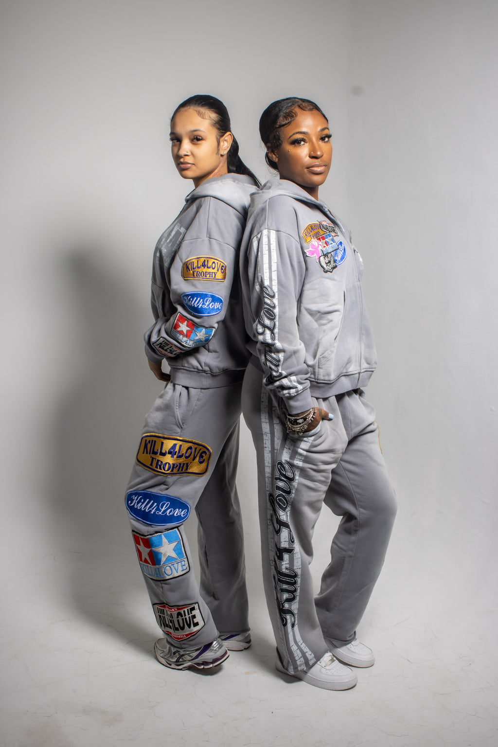 Cool Grey Patchwork Set