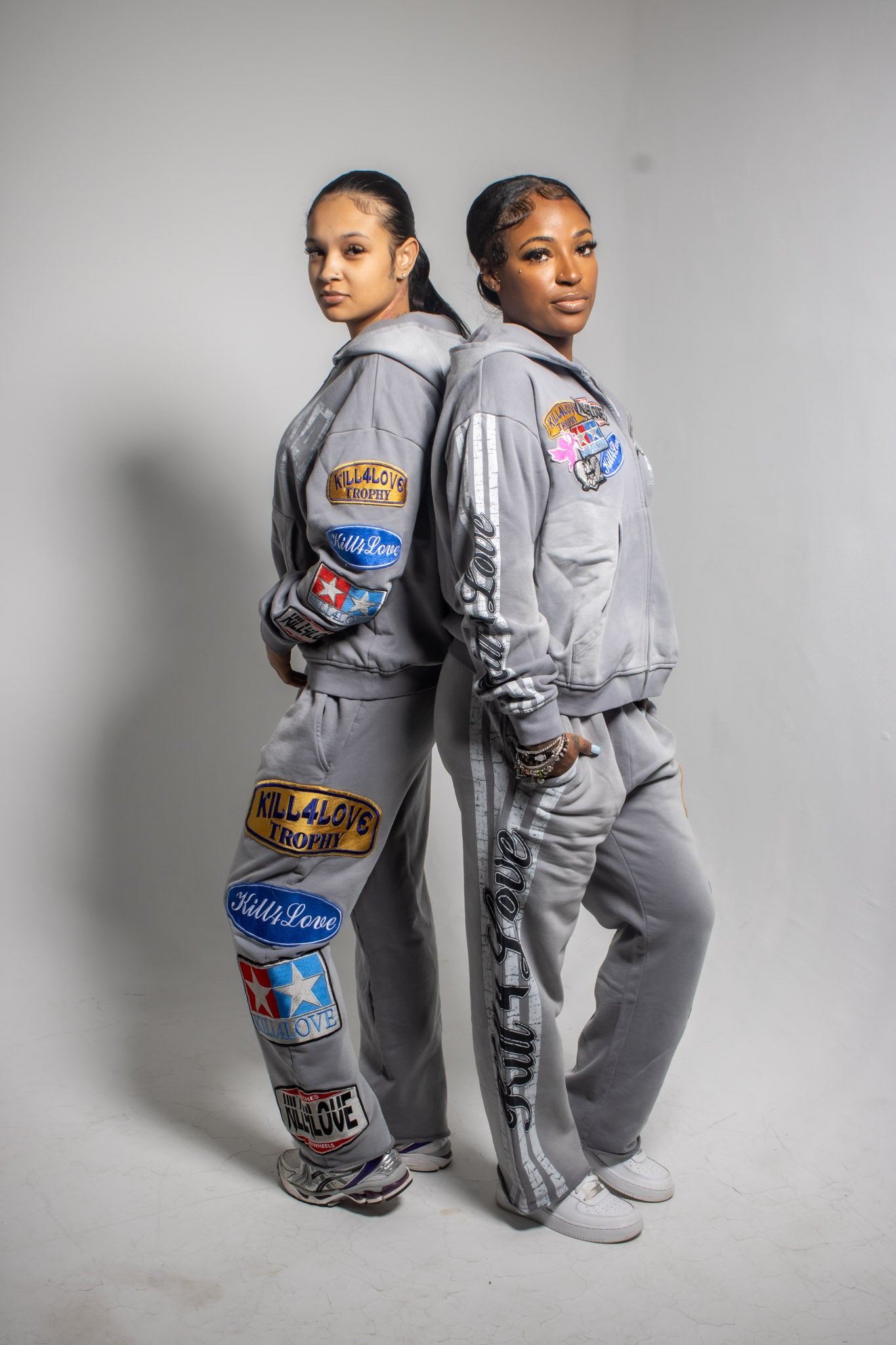 Cool Grey Patchwork Set