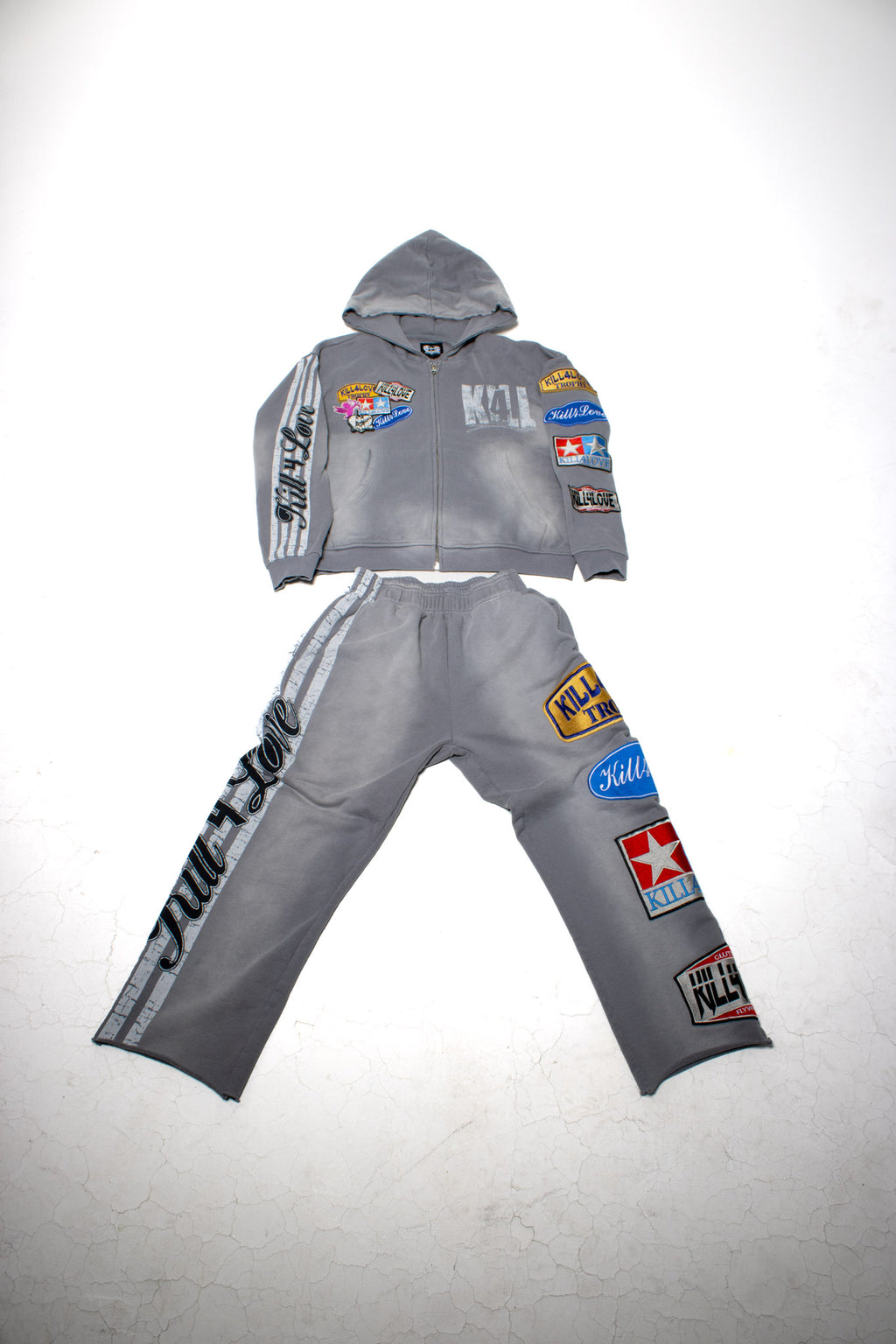 Cool Grey Patchwork Set