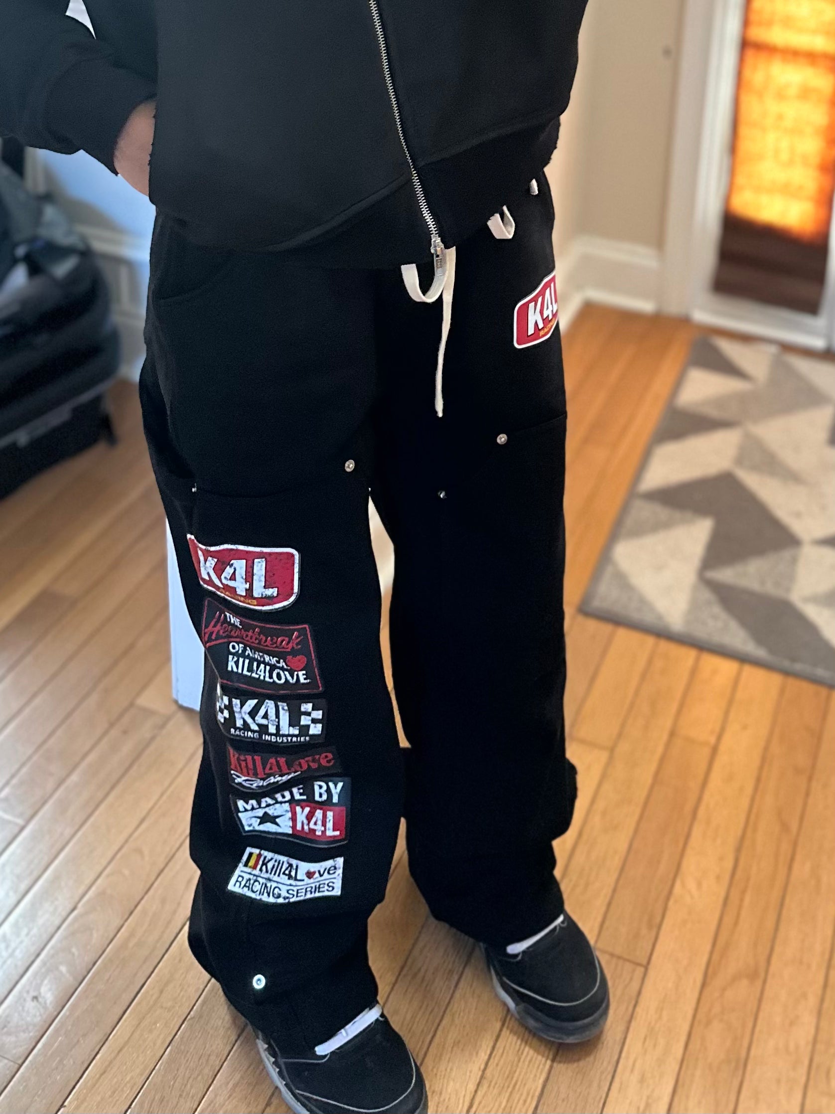 Black Racing Carpenter Sweats